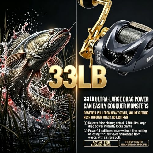 Baitcasting Fishing Reel 9 oz Ultralight Baitcaster Reel