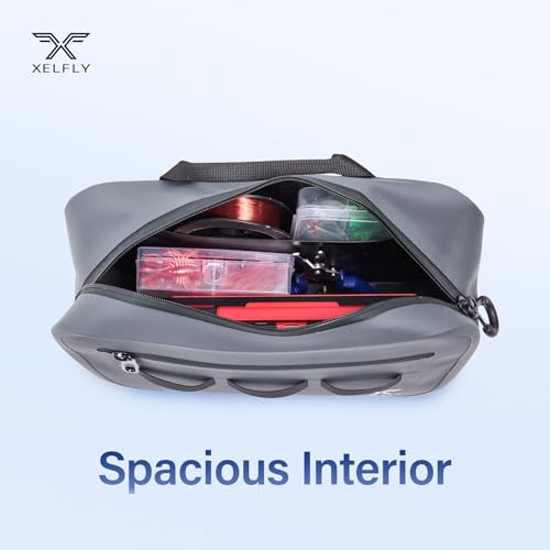 Waterproof Fishing Waist Bag with Rod Holder (Gray / Waist Bag)