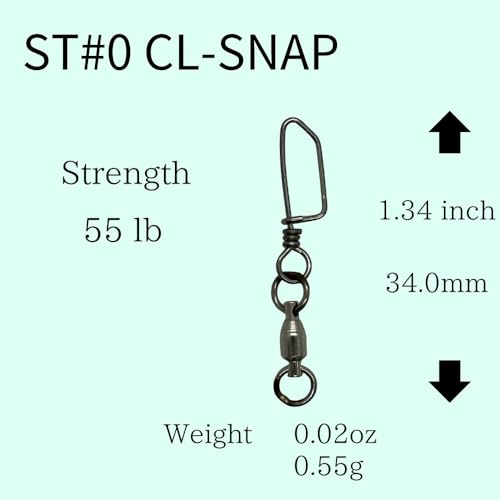 Ball Bearing Swivels with Coastlock Snap Fishing Swivel Made in Japan