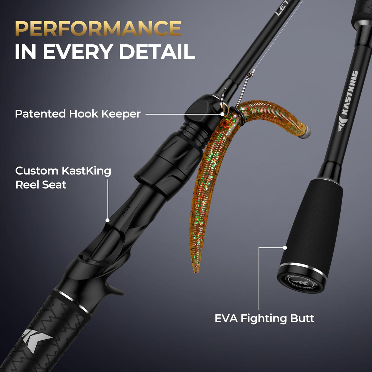 Lethal Phantom Twin (RH Reel, 6'8" M Rod (2-Piece + Extra Tip))