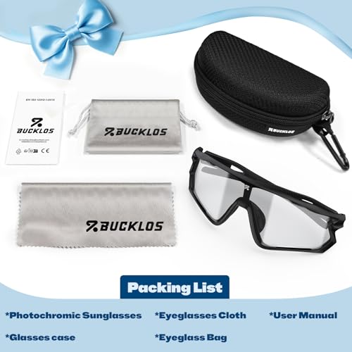 Photochromic Cycling Sunglasses for Men Women