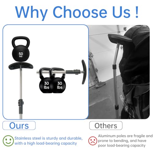 Adjustable Golf Bag Support Pole 31" (Blue)