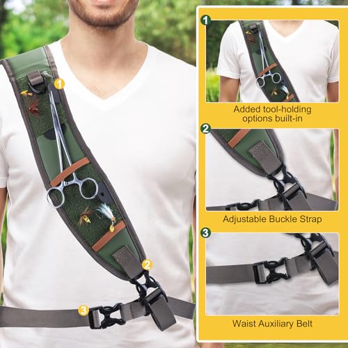 Waterproof Fly Fishing Sling Pack (A1:13L Green)