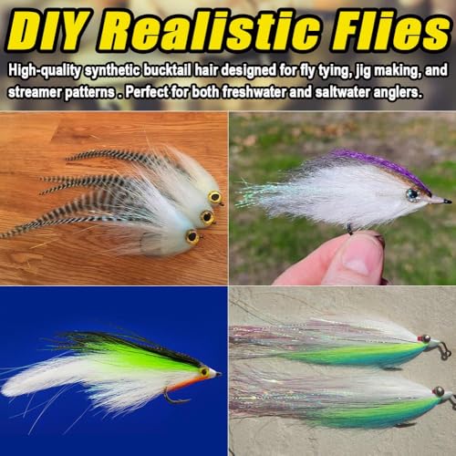 Faux Bucktail Fly Tying Materials Kit