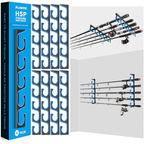 H5P Fishing Rod Holders for Garage Wall