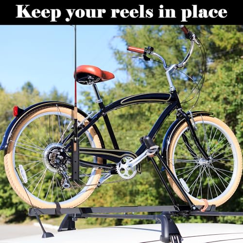 8 Pcs Fishing Rod Holder for Bike (Black)