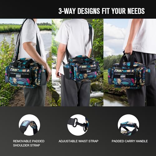 Fishing Tackle Bag with Tackle Boxes