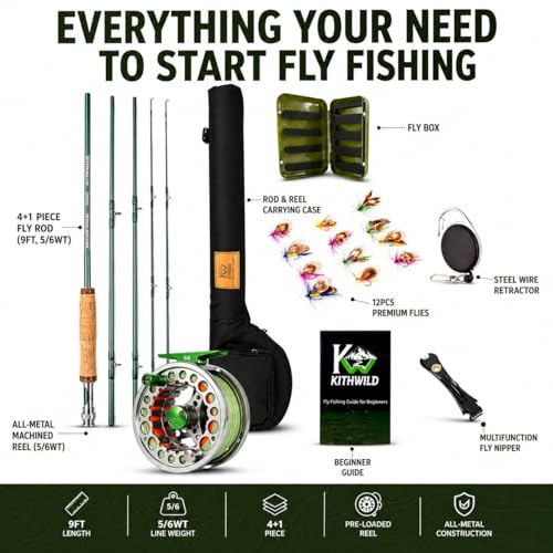 Fly Fishing Rod Combo (Green)