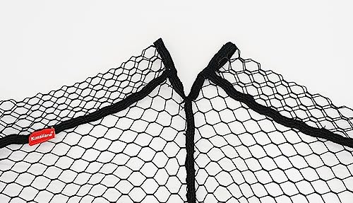 Rubber Coated Replacement Fishing Net Hook Resist (3/4" Mesh / XL:Fits Hoop 32"x36"(Teardrop)|Net Dia.34.6")