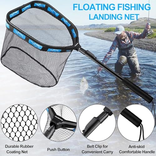 Fishing Backpack with Fishing Net (Black Camouflage With Fishing Net)