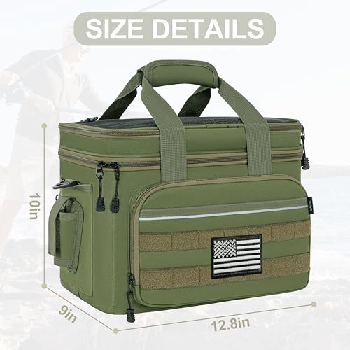 Fishing Tackle Bags (Olive Drab Green / S (Stores 6 Fishing Tackle Boxes))