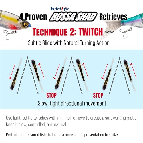 Bossa Shad Glide Bait for Bass Fishing (04-Tiger Perch)