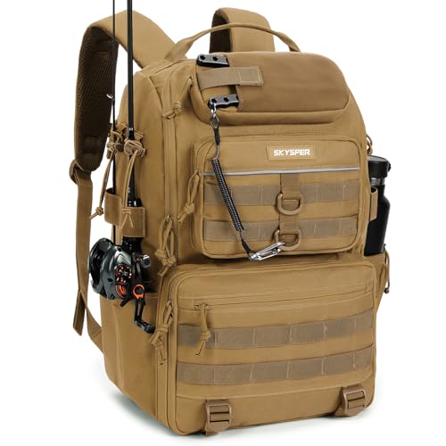 Tackle Backpack Fishing Bags with Rod Holder