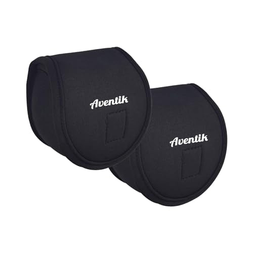 Neoprene Fly Fishing Reel Case Pouch Cover Fitting 5 (Black / 2-PACK 7/8)