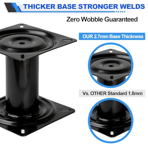 Heavy Duty 7 Inch Boat Seat Economy Pedestal Base Mount