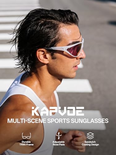 Polarized Sports Sunglasses for Men Women (06 Pink)