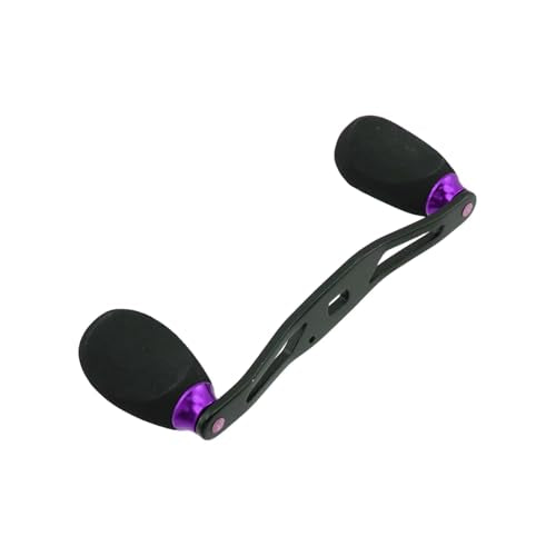 Fishing Baitcasting Reel Handle Replacement Parts (Black Purple)