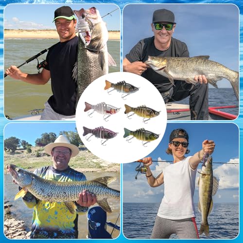 5 PCS Bionic Swimming Bait