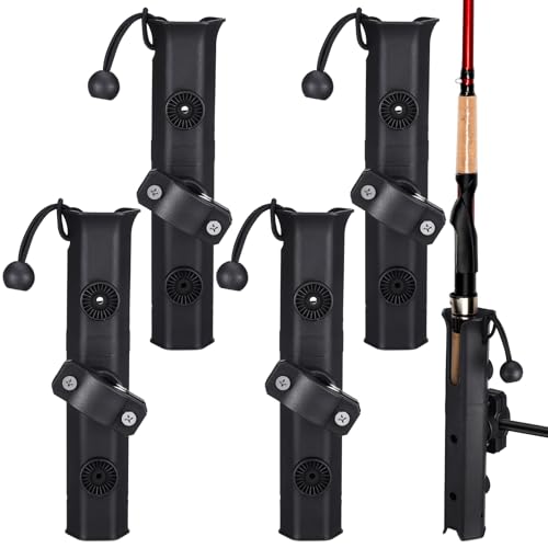 4 Pcs Fishing Rod Holder for Bike (Black)