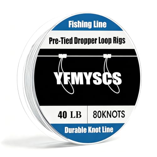 40LB Pre Tied Dropper Loop Rigs (40LB)