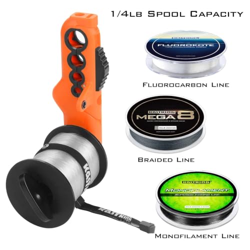 Patented Radius Fishing Line Spooler (E: Line Spooler - Orange)
