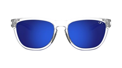 Optics Swank S Sunglasses (Crystal Clear (Cobalt Blue Mirror))