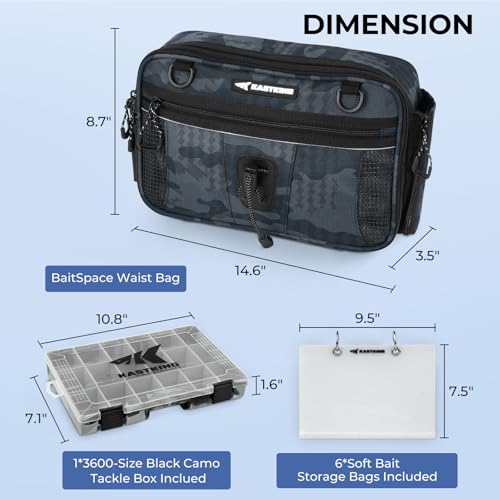BaitSpace Waist Bag (Blue Camo)