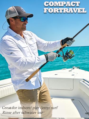 12Ft Spinning Fishing Rod (12'0"-Heavy-Fast-Black)