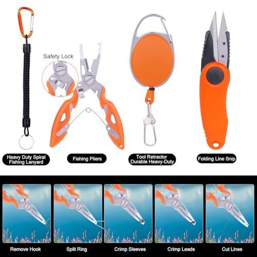 Fishing Gifts for Men Dads Unique (orange)