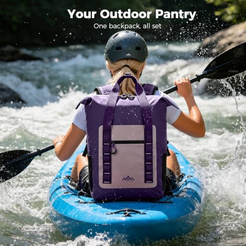 Insulated Backpack Cooler (Purple)