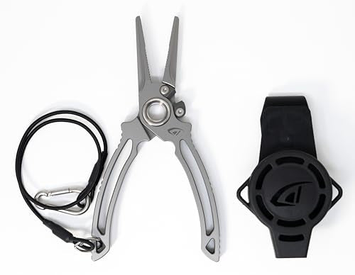 Titanium Side and Dual Cutter Fishing Pliers with Sheath