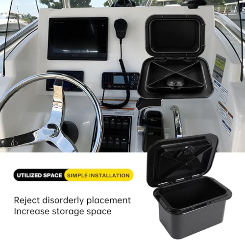 Marine Deck Storage Box with Lock (black / 270-375BOX)