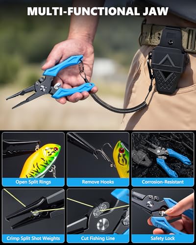 3Pcs Fishing Tool Kit (Blue-2pcs)