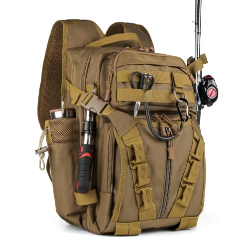 Fishing Backpack with Rod Holder