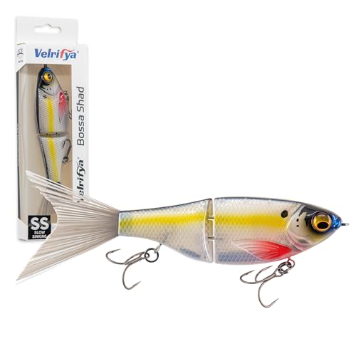 Bossa Shad Glide Bait for Bass Fishing (02-Silver Bleed)