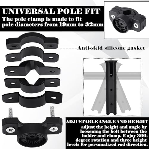 4 Pcs Fishing Rod Holder for Bike (Multicolor)