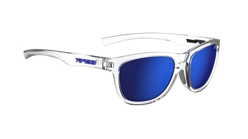 Optics Swank S Sunglasses (Crystal Clear (Cobalt Blue Mirror))