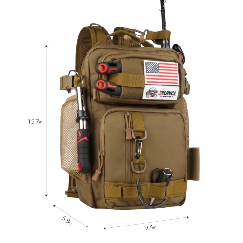 Tactical Fishing Backpack (Khaki)