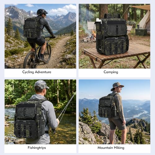 Fishing Backpack (Green+Black)