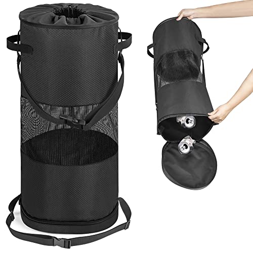 Mesh Boat Trash Bag with Zipper Bottom for Easy Disposal