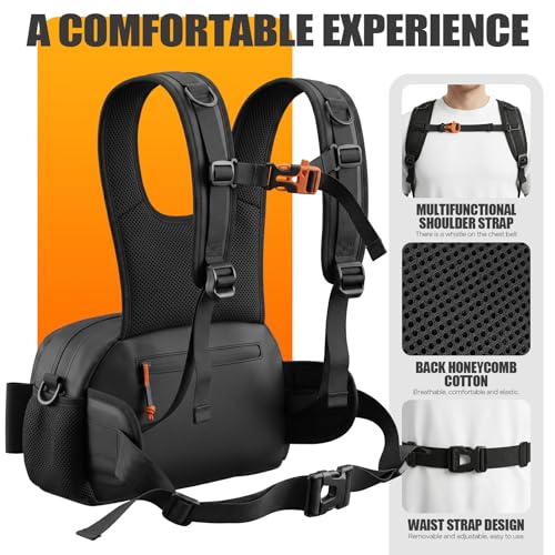 Fishing Chest Pack with Rod Holde