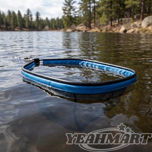 Floating Fishing Net Foldable Landing Net with Handle (39.3" Total Length (Telescopic Handle))