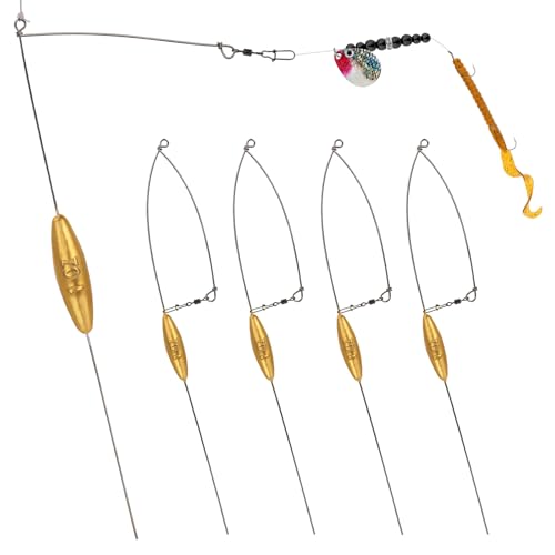 5 Pack Bottom Bouncer for Walleye Rigs Trolling Fishing Weight