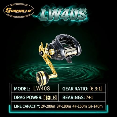Baitcasting Fishing Reel 9 oz Ultralight Baitcaster Reel