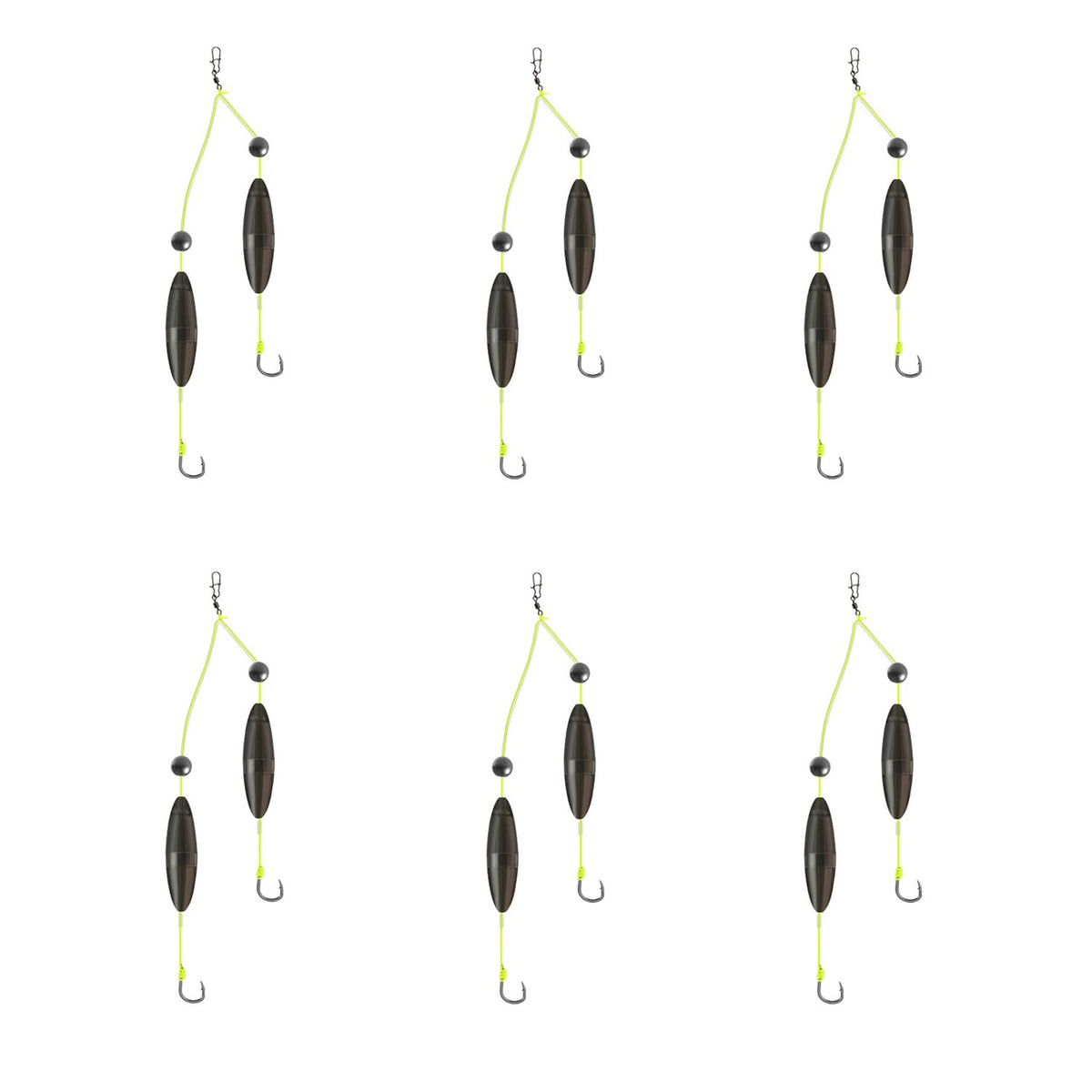 Anti Bottom Double Hooks (10# / 6pcs)