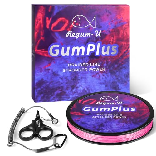 Gummax 8 Strand Braided Fishing Line (Pink / 150 Yards / 80 LB)