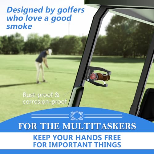 Magnetic Cigar Holder with Secure Grip & Hook & Loop Strap