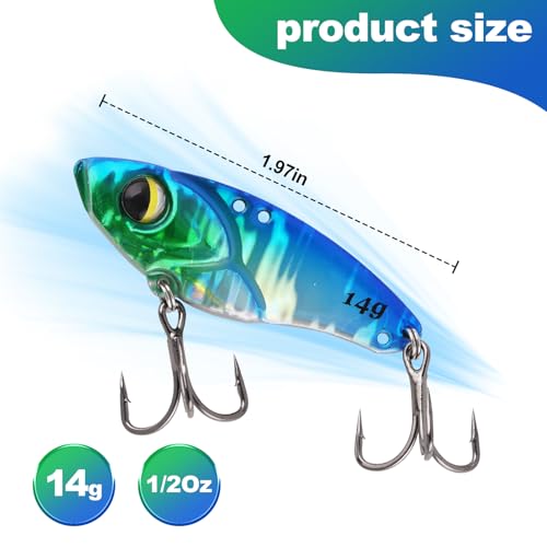 5PCS Vibration Bait Fishing Lures Set