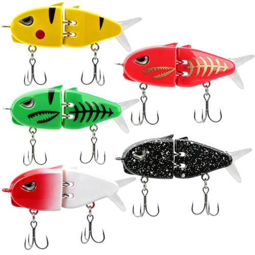 Topwater Fishing Lures with Rotating Tail