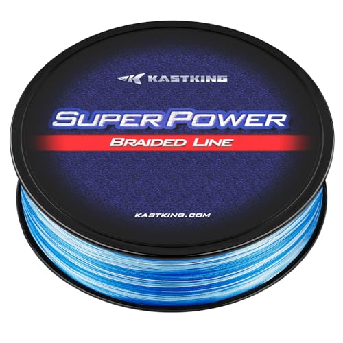 Superpower Braided Fishing Line (X4-New-Blue Camo / 40LB(300 Yds))